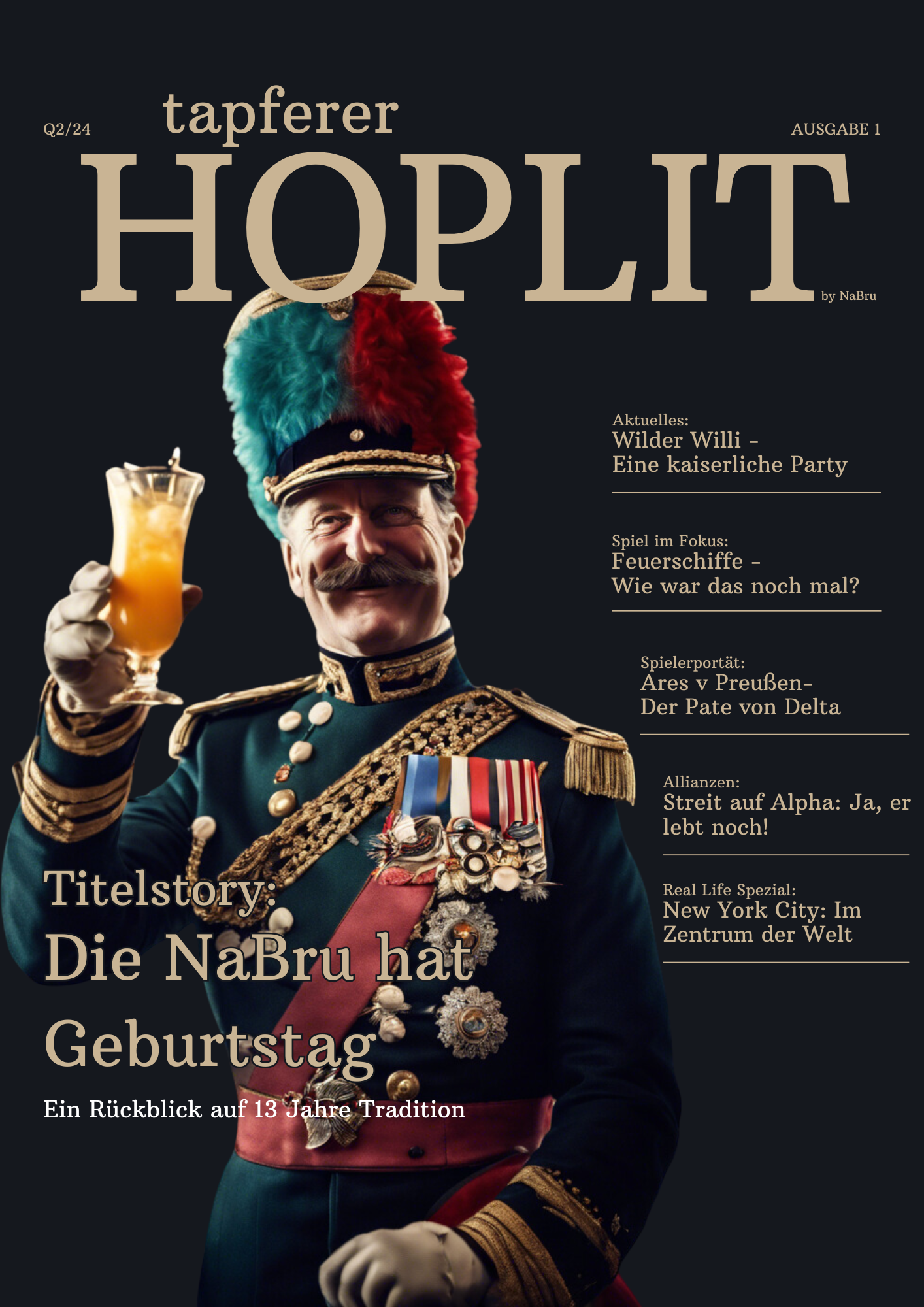 Cover HOPLIT Ausgabe 1: Die NaBru hat Geburtstag: Ein Rückblick auf 13 Jahre Tradition