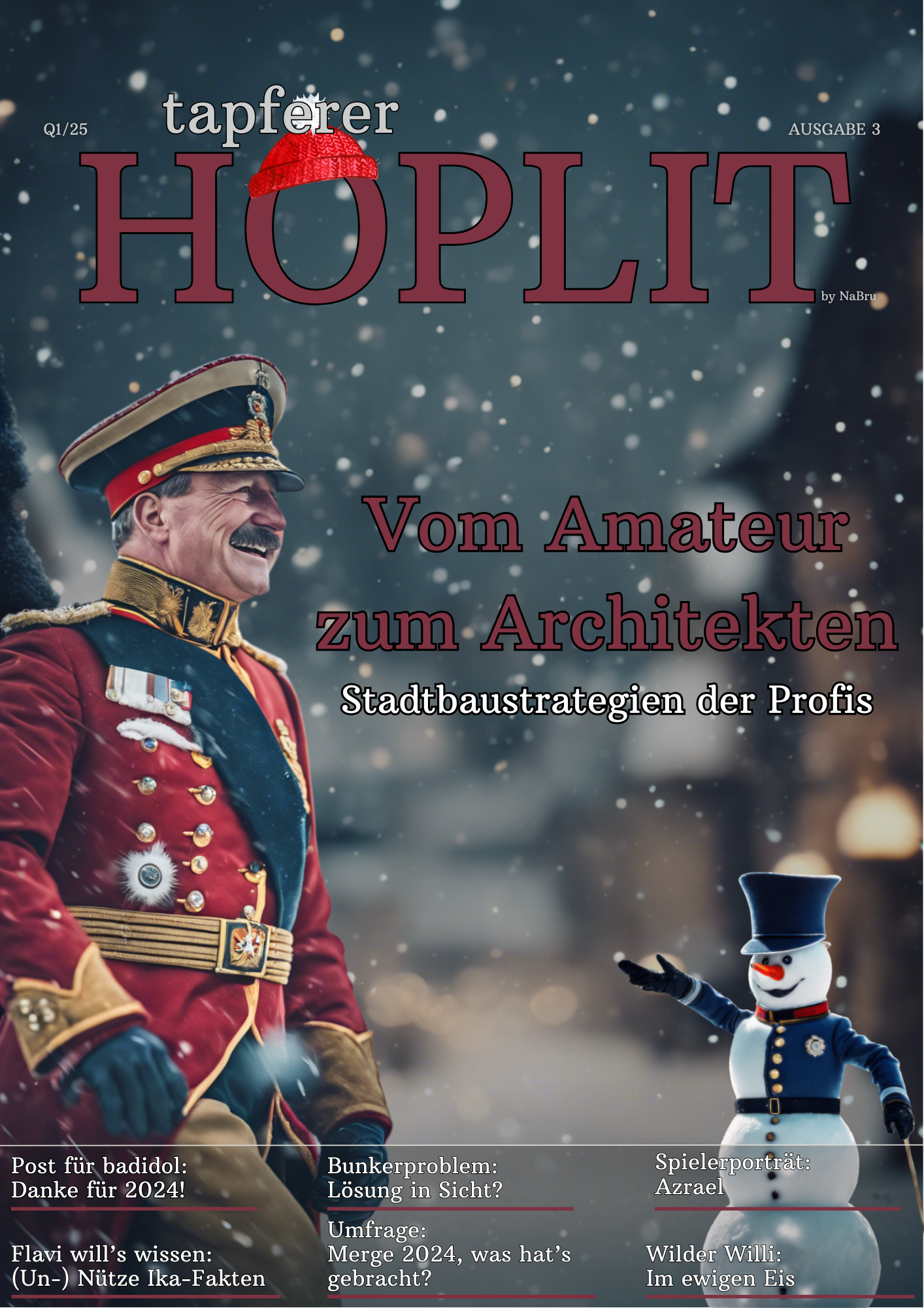 Cover HOPLIT Ausgabe 3: Vom Amateur zum Architekten: Stadtbaustrategien der Profis